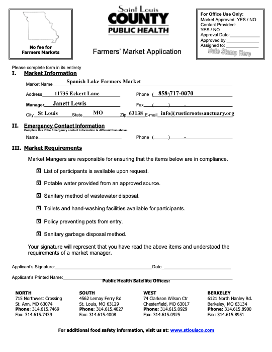 Farmers Market Application