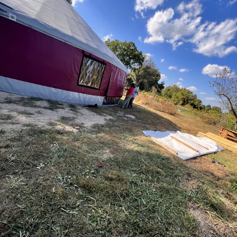 3 year dream for a yurt comes true!